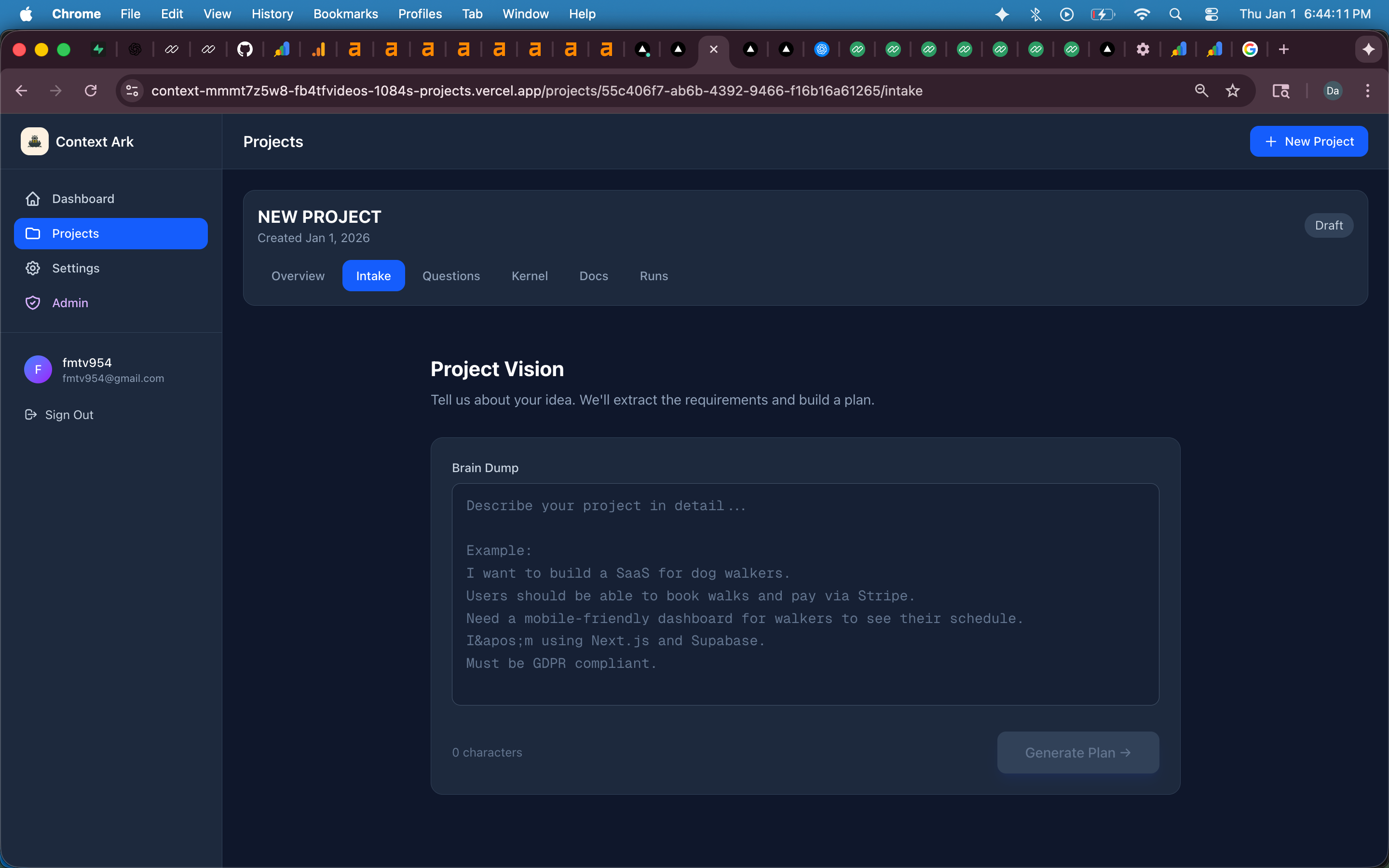 Context Ark Project Vision Input