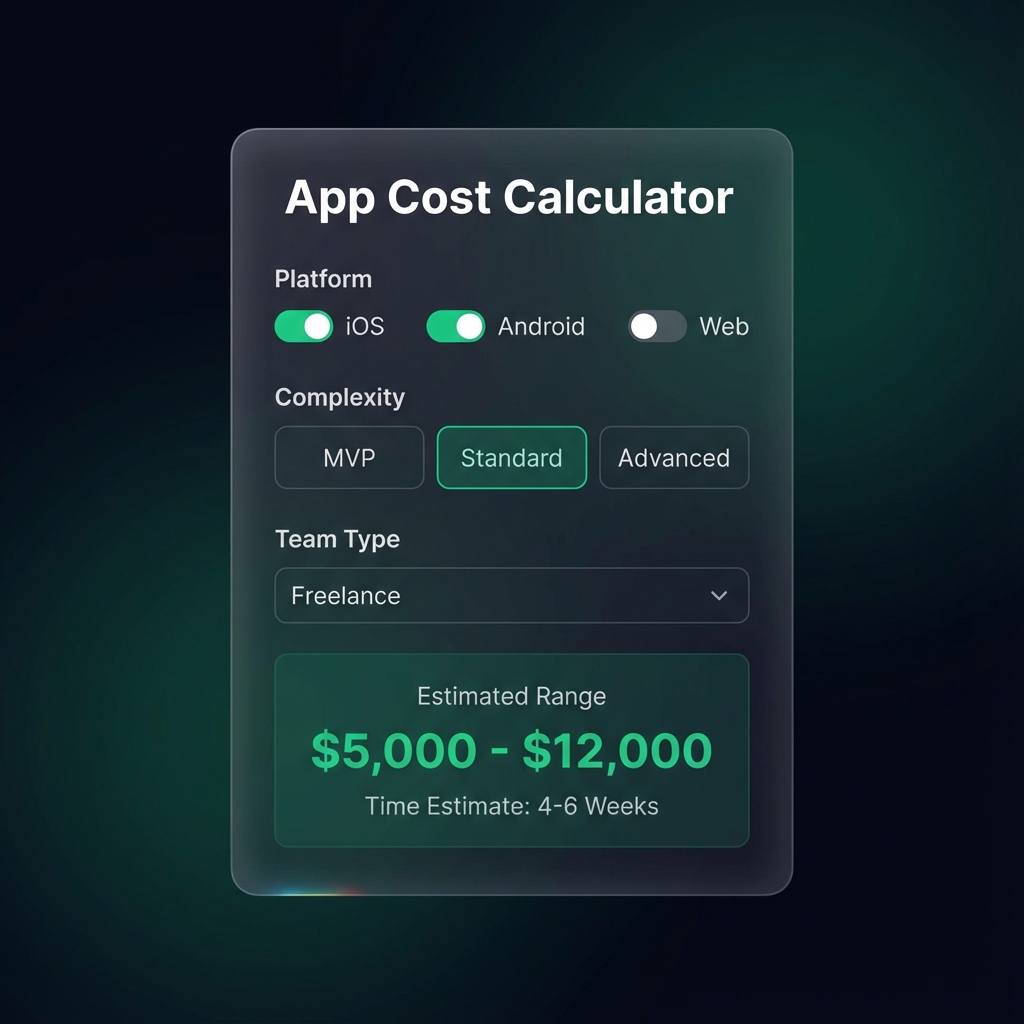 App Cost Calculator UI